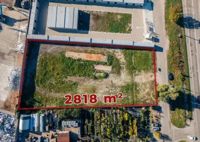 Prenájom pozemok 2818 m2, Nitra – 100 m od napojenia na R1