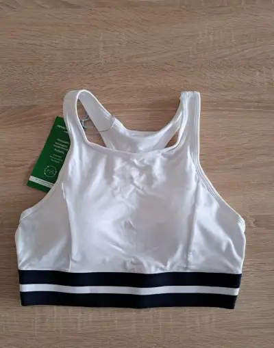 Športová podprsenka Crop Top biela veľ. S nová