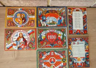 pohľadnice Kostelníček, Hlinka, slovenský štát, dobytčí pas