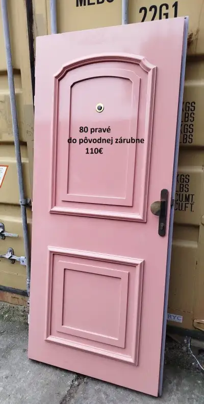 Dvere 80P, ružovo biele
