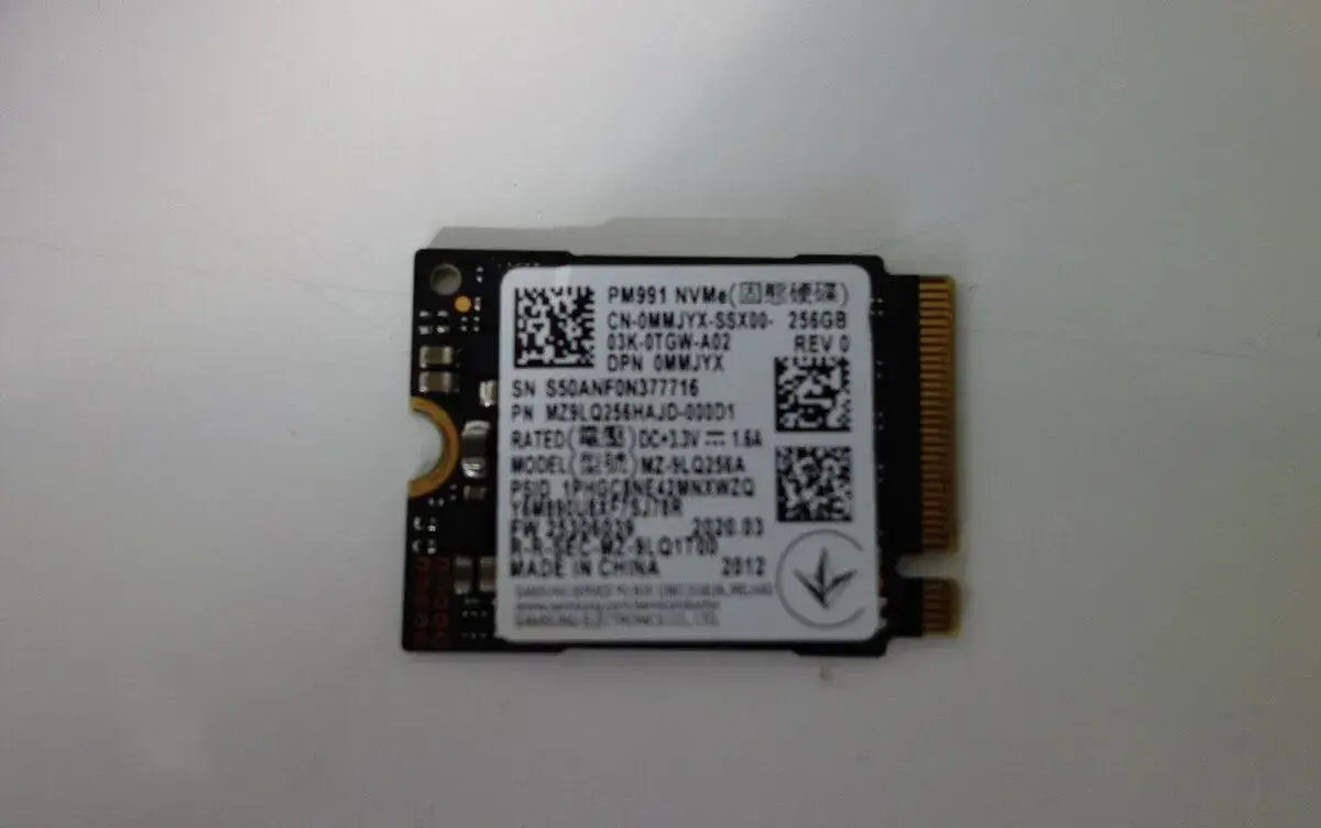 256GB SSD SAMSUNG PM991 NVMe