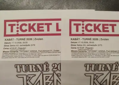 Lístky Kabát Zvolen