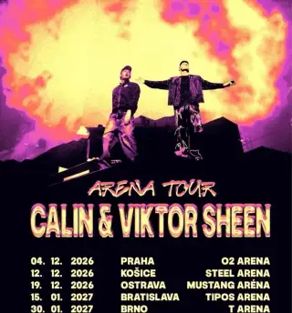 🎤 Na predaj: lístky – Calin & Viktor Sheen | Arena Tour