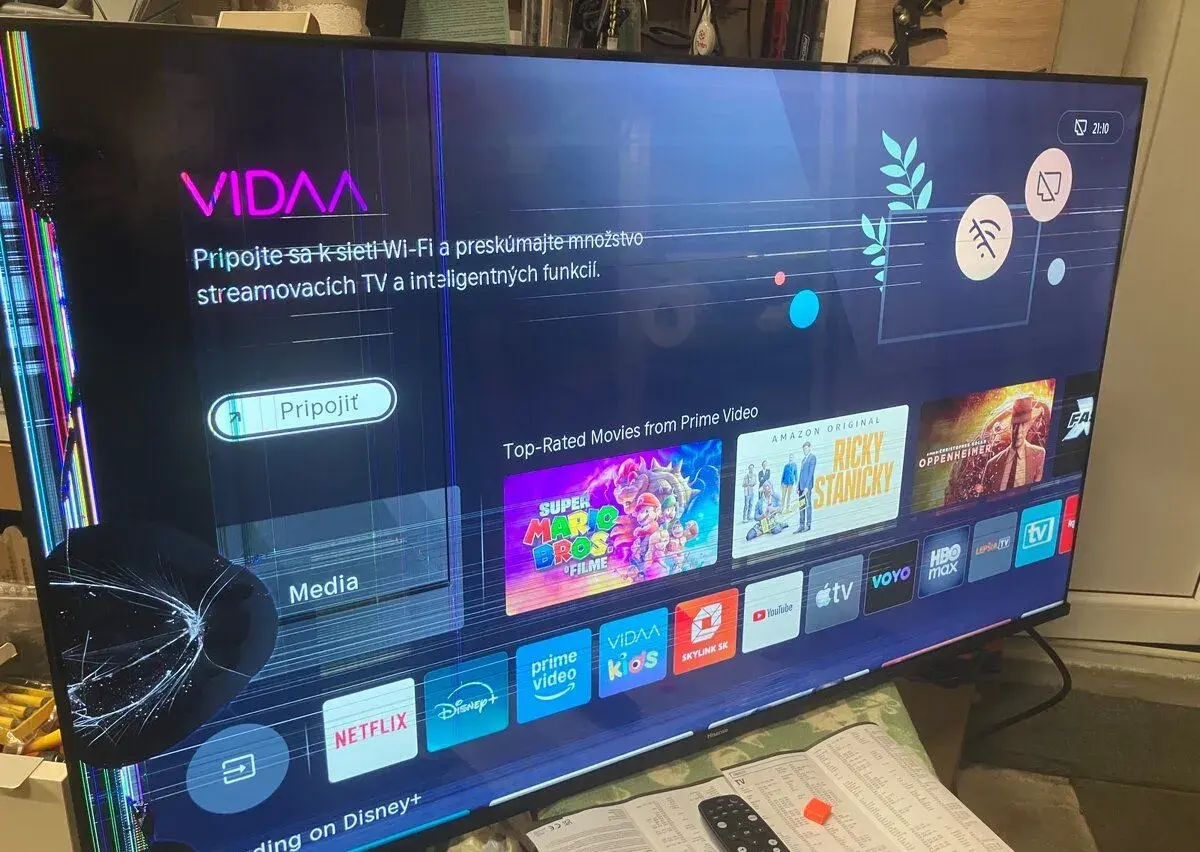 TV na diely Hisense 50E7Q