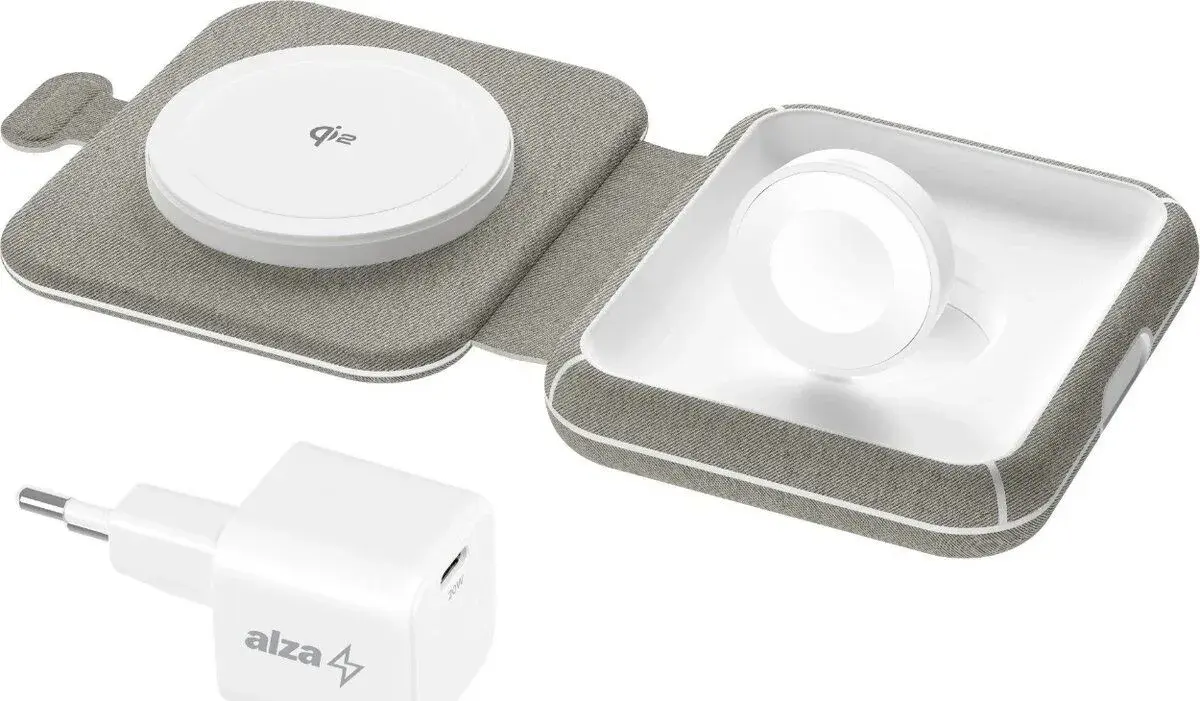 AlzaPower WQT510 Qi2 MagSafe 2v1 15W - NOVÁ, nerozbalená
