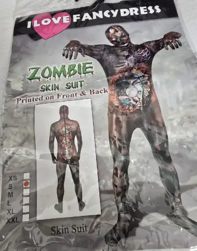 Halloween kostým Zombie – celotelový overal s maskou,