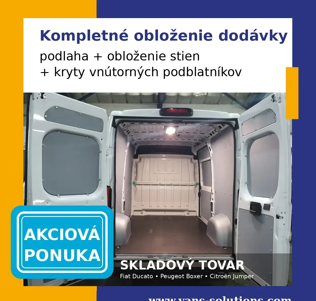 Kompletné vnútorné obloženie nákladového priestoru.
