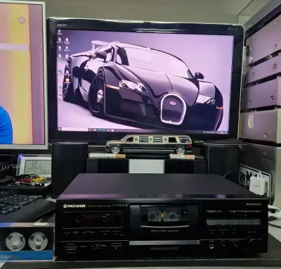 PIONEER CT-S740S.3 hlavový kazetový deck , Dual Capstan.