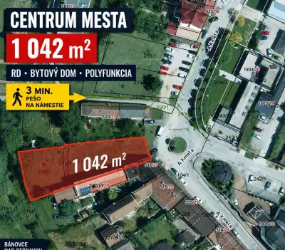 Pozemok v priamom centre – bývanie aj investícia
