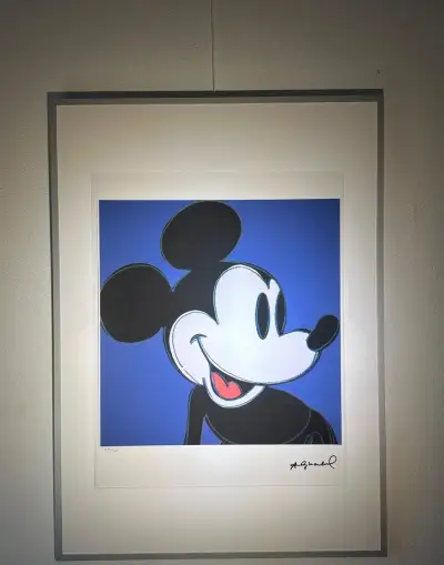 Andy Warhol – Mickey Mouse (Blue) (Limitovaná litografia)