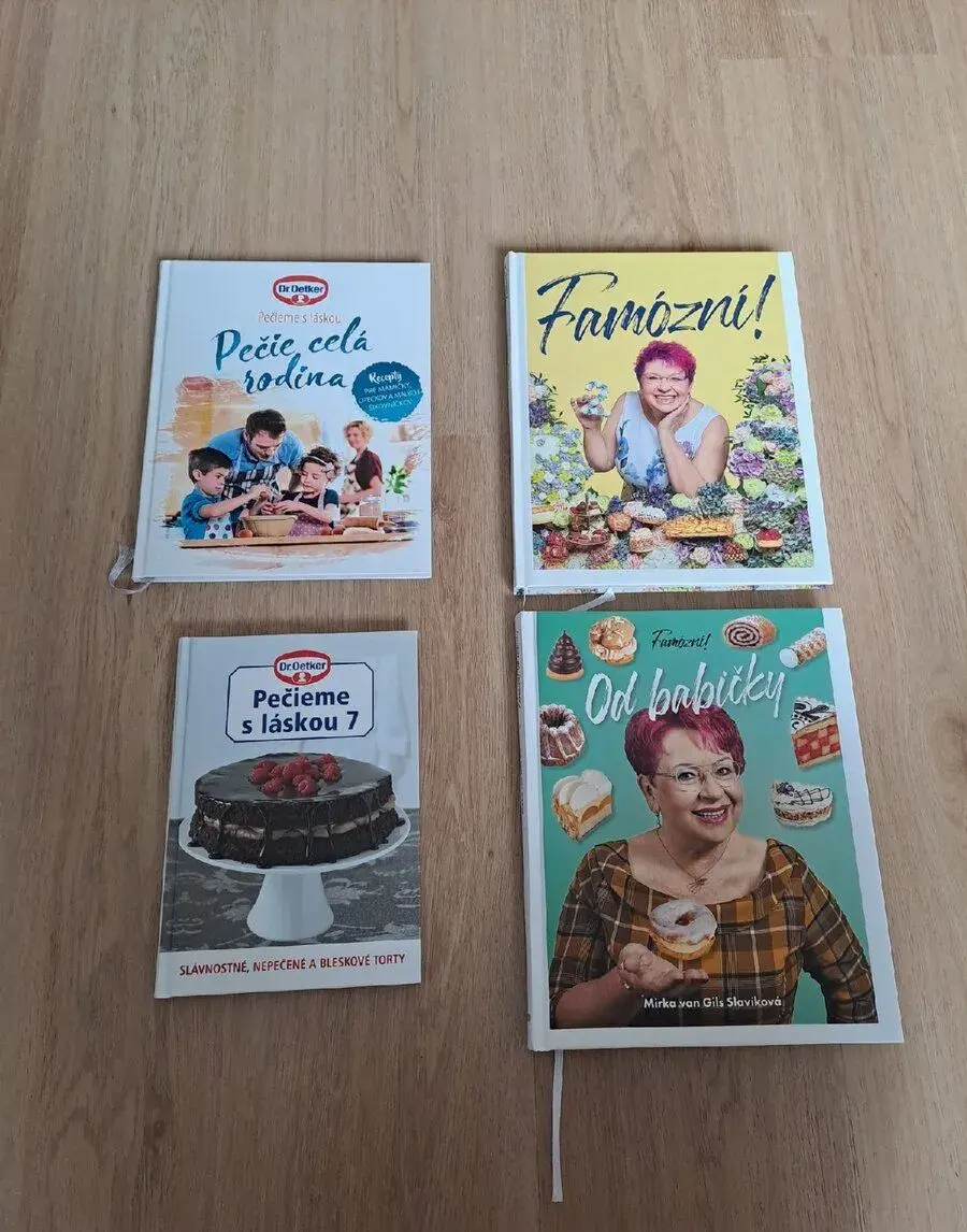 Kucharske knihy famozni a dr. Oetker