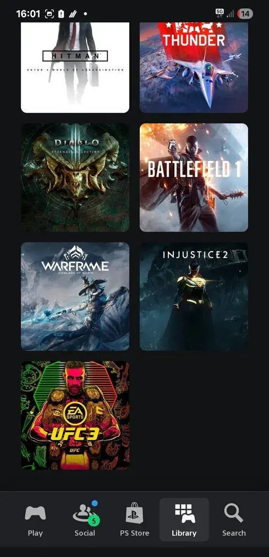 Účet na playstation 5 s vela hrami