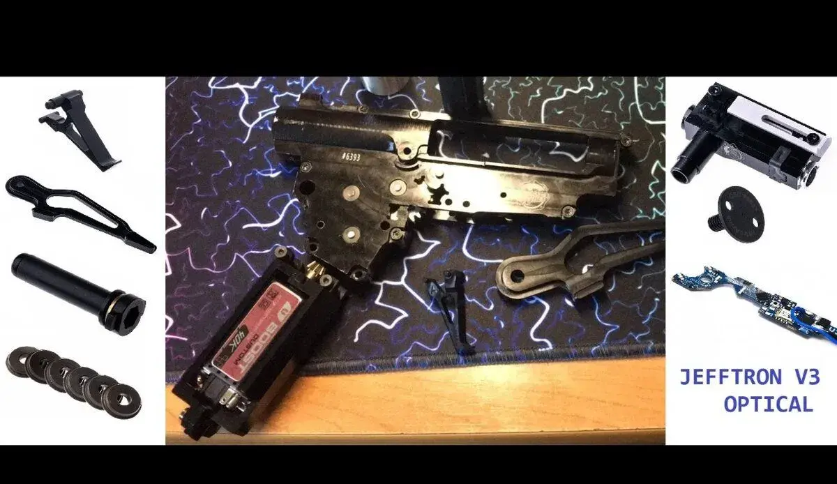 Retro arms gearbox - AK Hop Retroarms - Jefftron V3 optic