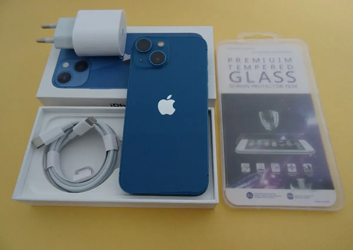 iPhone 13 Mini 128GB BLUE - ZÁRUKA 1 ROK - 100% BATERIA