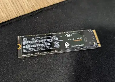 WD Black SN850 NVMe 1TB - M.2 PCIe 4.0, 7000 MB/s, DRAM
