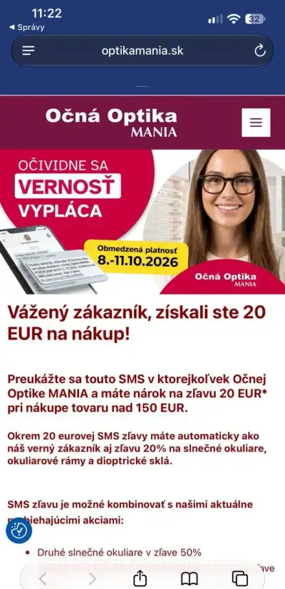 optika Mania zľavový kod