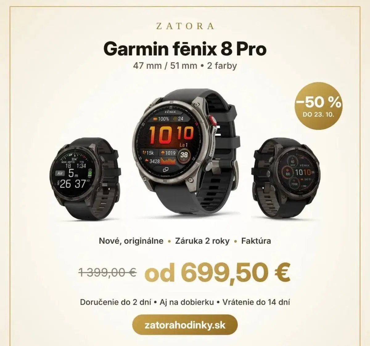 Garmin fēnix 8 Pro – len za 699,50€