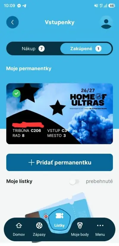 Permanentka Slovan