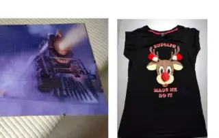Veľký obraz s vianocnym motivom Polar expres + Tricko zdarma