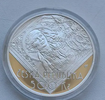 500 korún - 2019 - Alfonz Mucha - prvá stokoruna PROOF