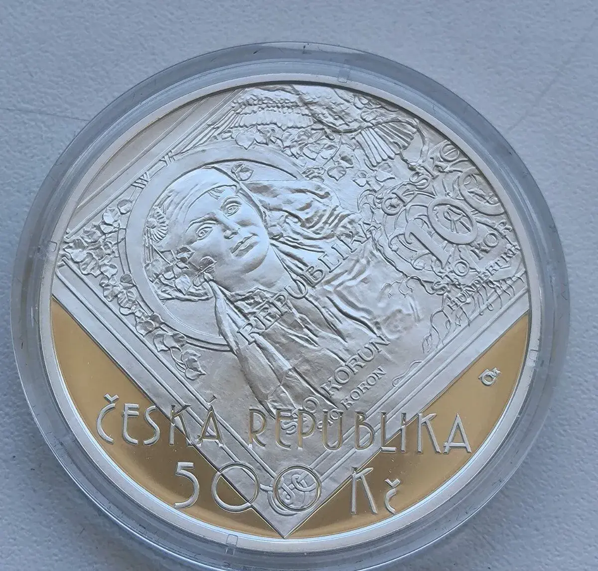 500 korún - 2019 - Alfonz Mucha - prvá stokoruna PROOF