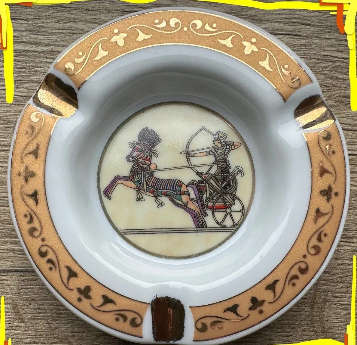z Egypta VINTAGE keramický popolník za 10EUR