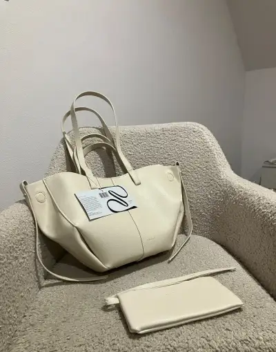 Polene Beige Medium Size Kabelka