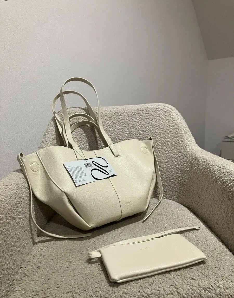 Polene Beige Medium Size Kabelka