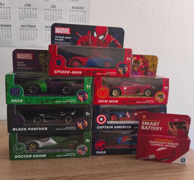 Kompletnú kolekciu Shell Marvel autičok