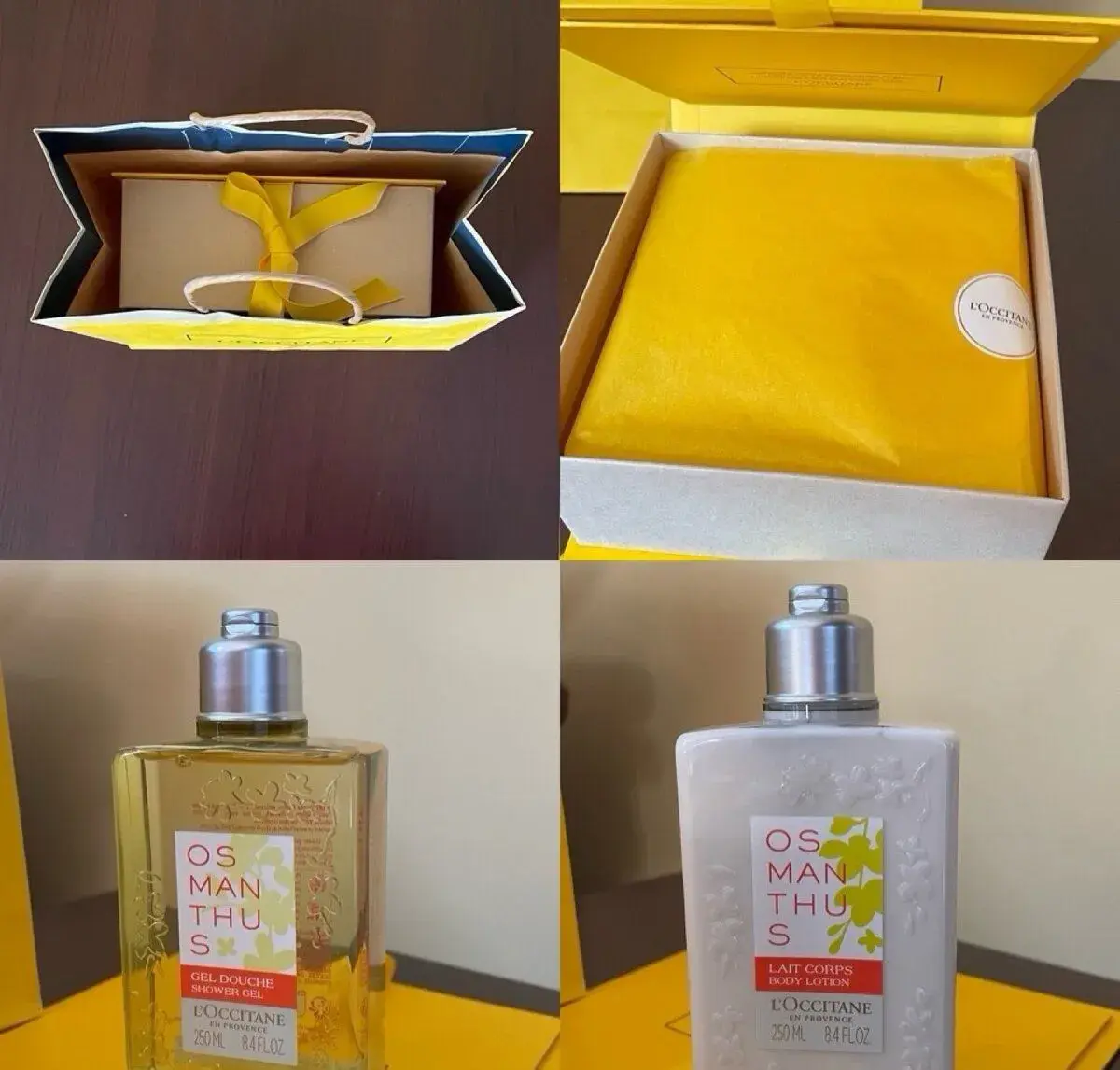 L'Occitane Osmanthus set telové mlieko sprchový gél 250ml