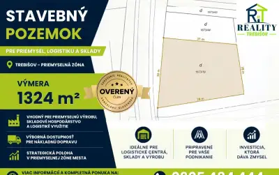 Komerčný pozemok na predaj v Trebišove