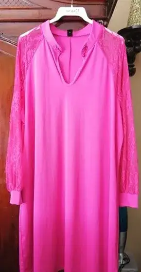 PEKNÉ RUŽOVÉ ŠATY S KRAJKOU veľ.46