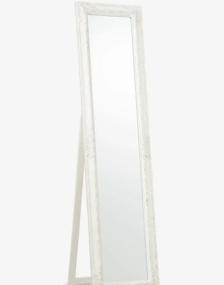 Stojace zrkadlo JYSK Nordborg (40 × 160 cm) – biele