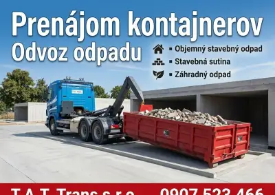 PRENAJOM KONTAJNEROV-ODVOZ ODPADU-BURACIE PRACE