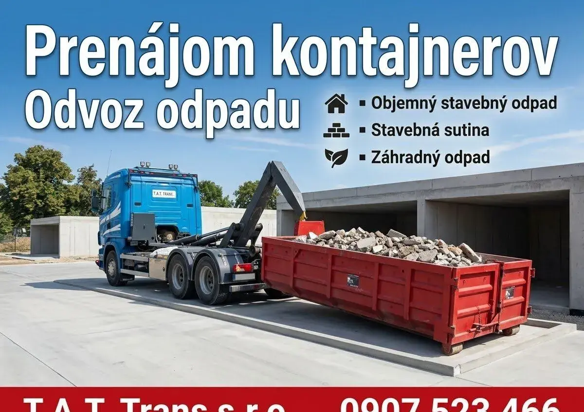 PRENAJOM KONTAJNEROV-ODVOZ ODPADU-BURACIE PRACE