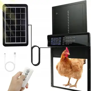 Nové automatické dvierka na kurín, pre sliepky