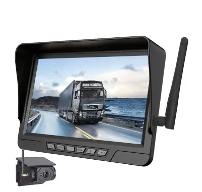 Bezdrôtová parkovacia a cúvacia súprava,7″LCD+solárna kamera