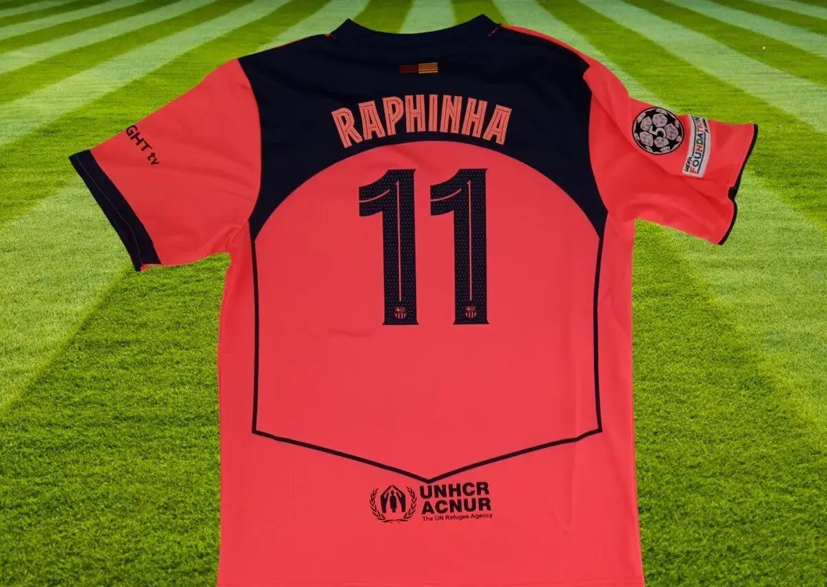 dres Raphinha FC Barcelona orange