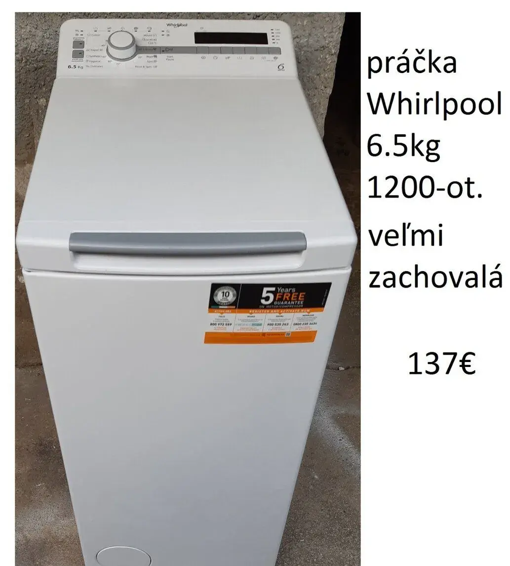 Práčku Whirlpool-aj rôzne iné