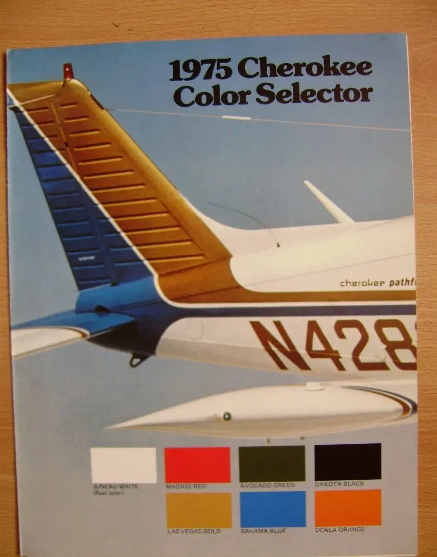 , prospekty PIPER Cherokee Cruiser z roku 1975.