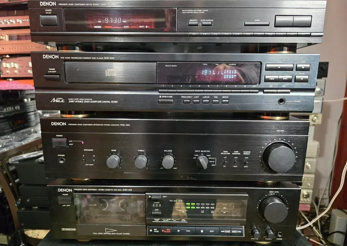 DENON Hi-Fi (Zosilňovač, CD, Kazeta, Tuner) – Výborný stav
