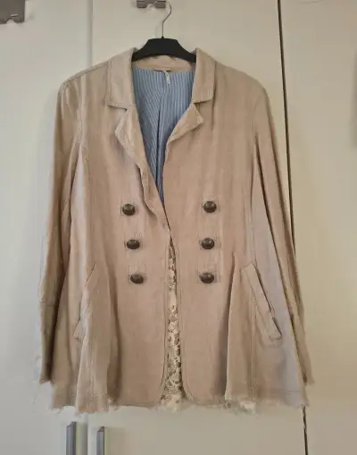 Štýlové dámske Boho sako ľan, Free people