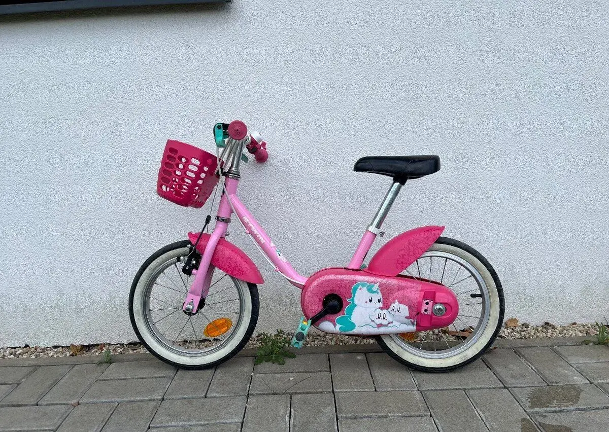 Dievčenský bicykel 14 palcový BTWIN 500 Unicorn