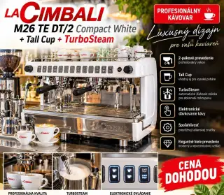 Kávovar 2 paka profesionálny La Cimbali – STAV