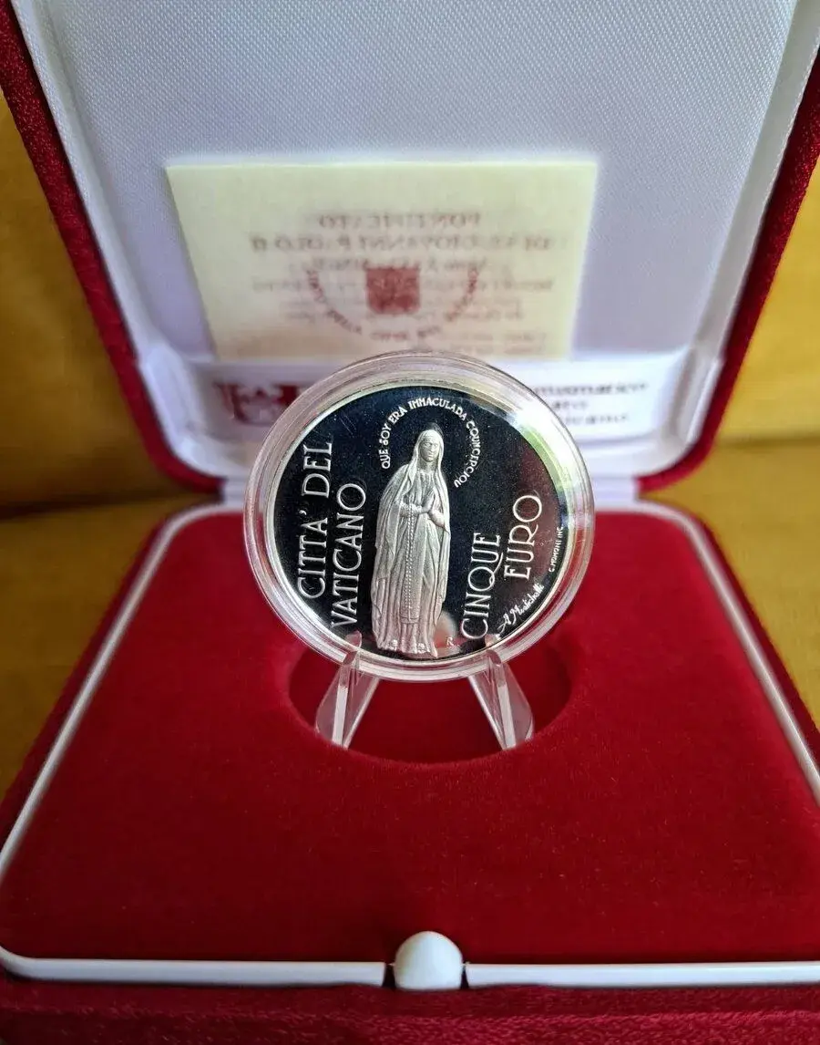 Vatikan 5 euro 2004 Jan Pavol II striebro minca