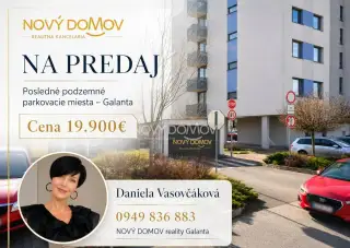 PREDAJ - parkovacie stánie - podzemná garáž