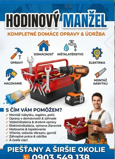 Hodinový manžel / domáci majster