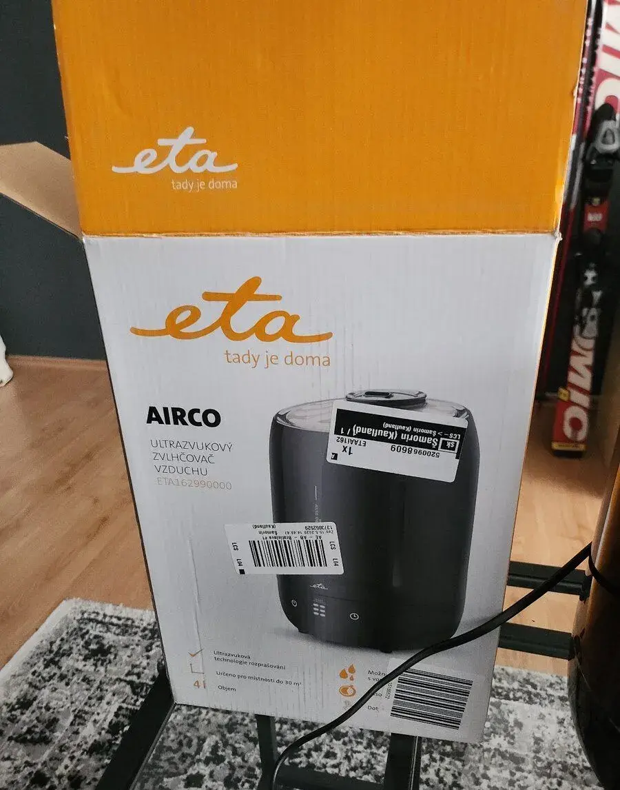 Pdedam ultrazvukovu zvlhcovac vzduchu ETA