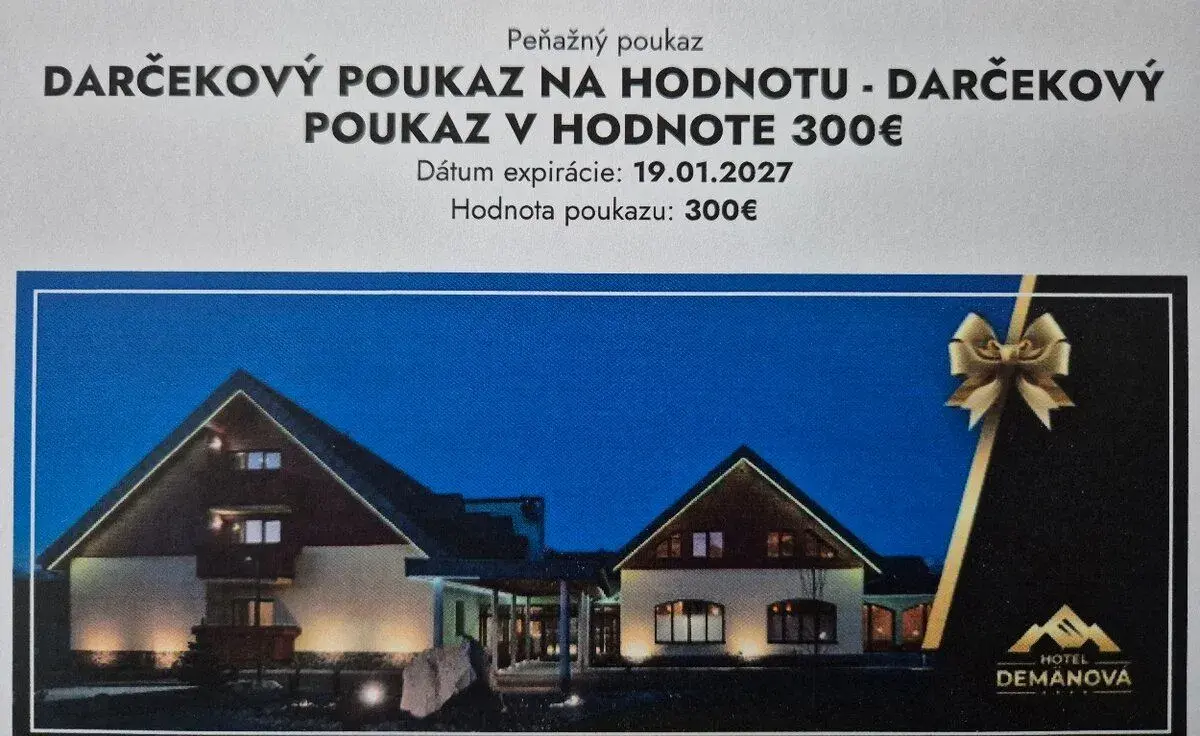Hotel Demänová darčekový poukaz