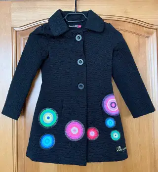 Luxusný kabátik Desigual s mandalami 5/6 rokov dievčenský